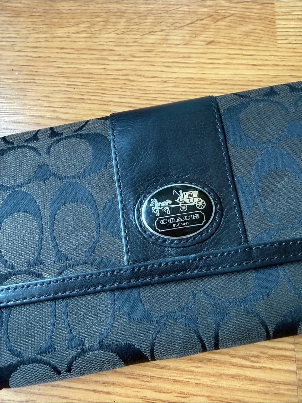 Coach continental wallet